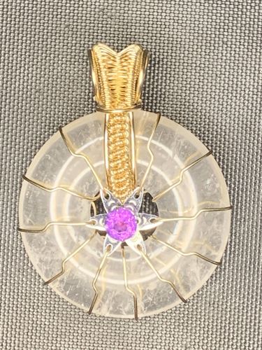 Customer photo review of Quartz All-Purpose Quantum Pendant - 14K Gold Fill