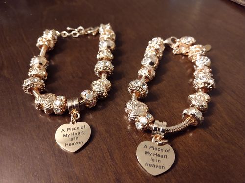 Customer photo review of Piece Of My Heart Bracelet - Rose Gold