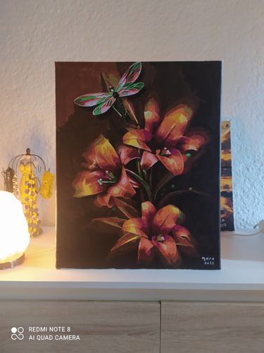 Customer photo review of Libélula y lirios