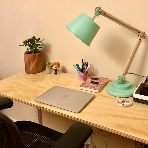 Customer photo review of Escritorio blanco MIMA 120 x 50 Homeoffice