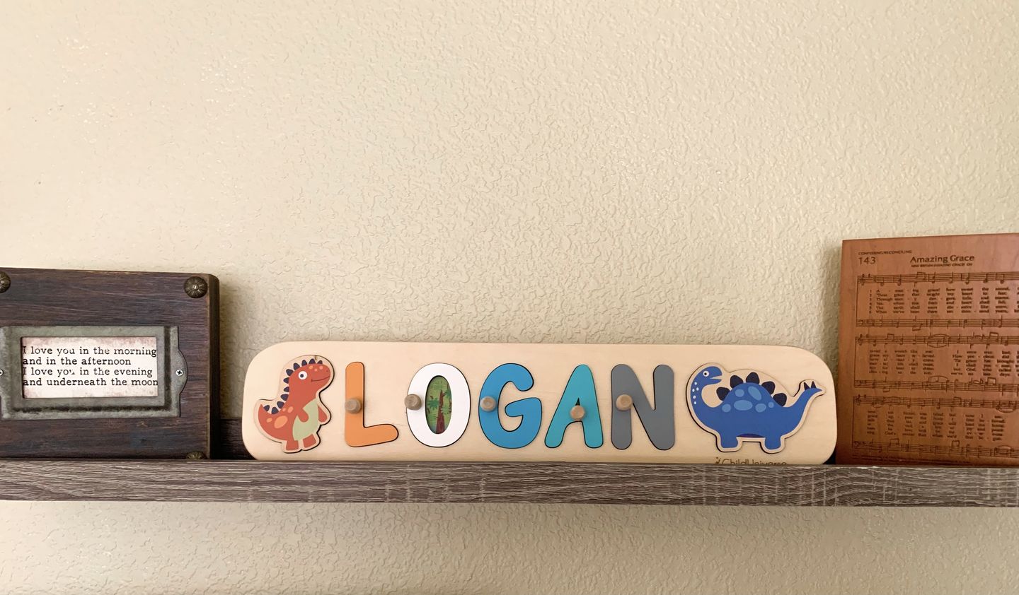Customer photo review of Acrylic Stand for Name Puzzle