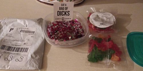 Customer photo review of Bag of Dicks - Sent Anonymously