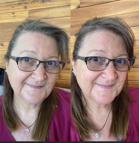 Customer photo review of Gradual Face Tan