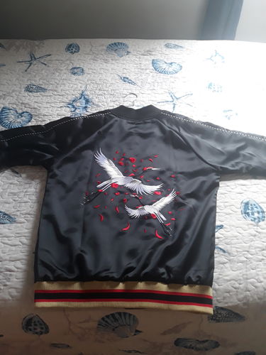 Customer photo review of Double Flying Cranes Sukajan Souvenir Jacket
