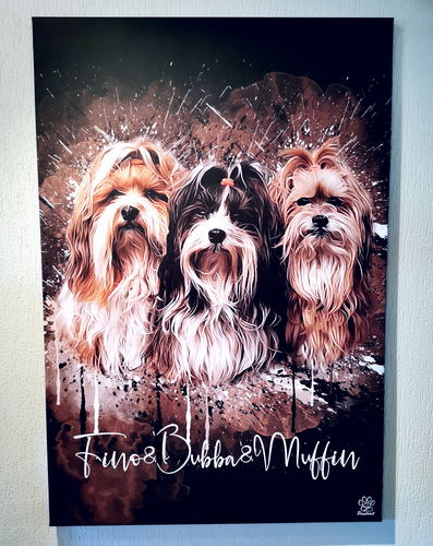 Customer photo review of Graffiti Pawtrait