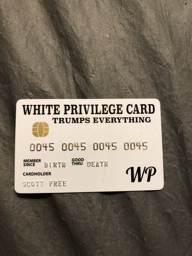 Customer photo review of White Privilege Card