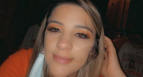 Customer photo review of New 3-Tone Green Prescription Colored Contact Lenses