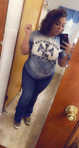 Customer photo review of Run Your Car Not Your Mouth Racing Tee