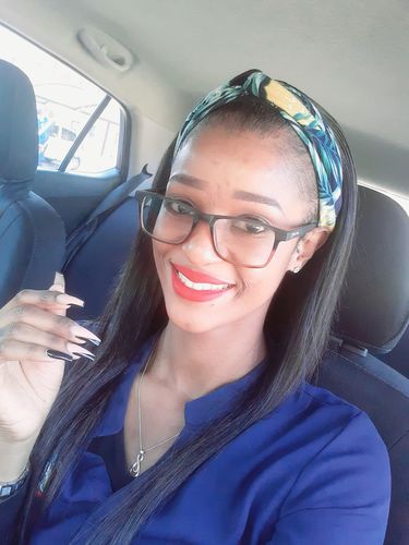 Customer photo review of Brazilian Headband Wig  Straight