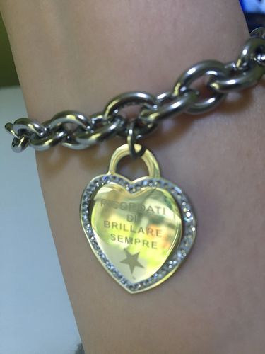 Customer photo review of Braccialetto Cuore