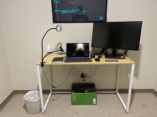 Customer photo review of Escritorio blanco MIMA 120 x 50 Homeoffice