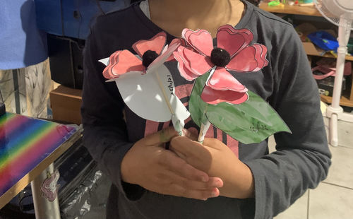 Customer photo review of ANZAC Day Printable: Poppies Activity for 2-6yo