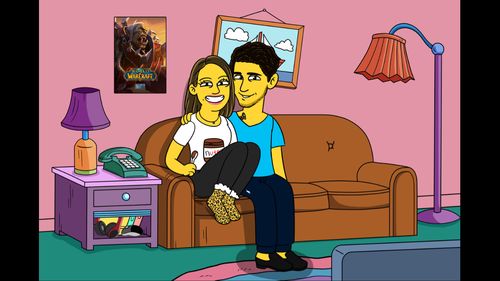 Customer photo review of Le Cadre Simpson Personnalisé