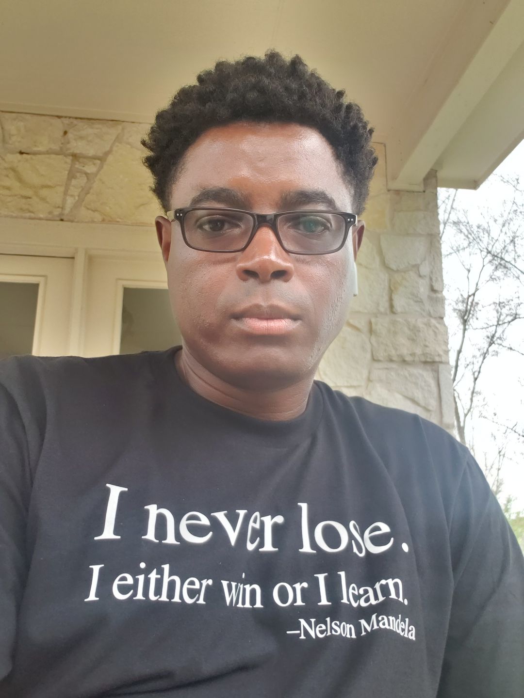Customer photo review of I Never Lose -Nelson Mandela