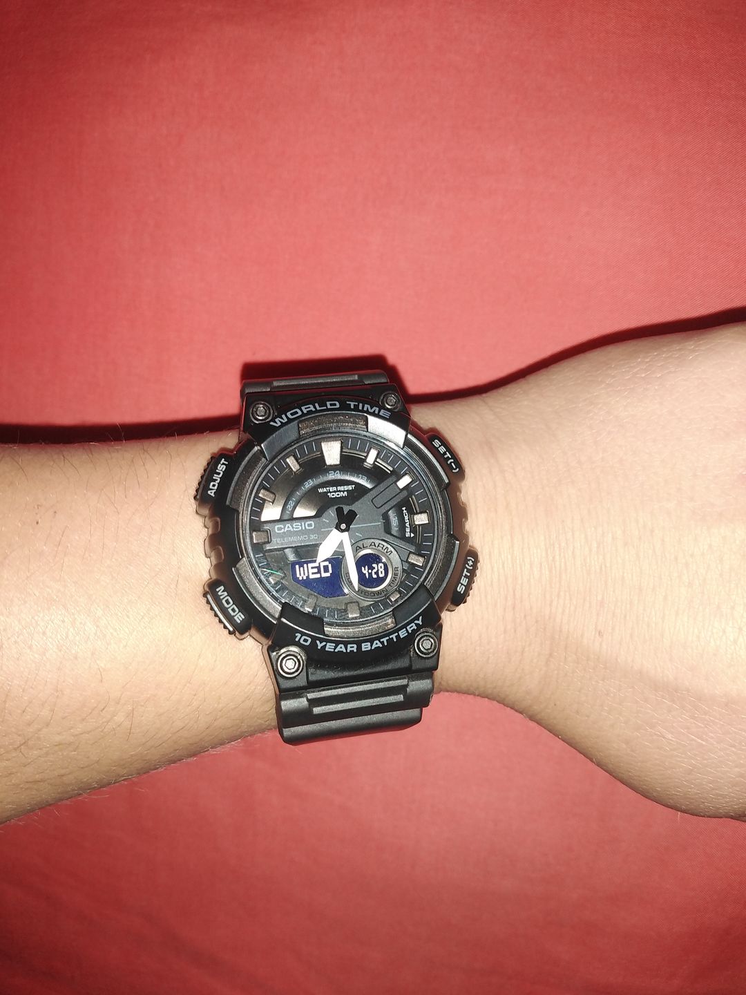 Customer photo review of Reloj Casio Análogo-Digital Vintage AEQ-110W-1BVDF Negro