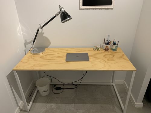 Customer photo review of NUEVO !! Escritorio de madera MIMA 140 x 60 Blanco