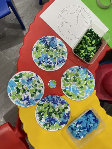 Customer photo review of Earth Day Printable: Play Dough Mat and Recipe for 2-6yo