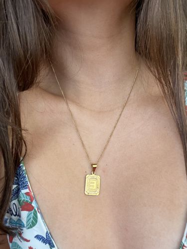 Customer photo review of Letter Necklaces