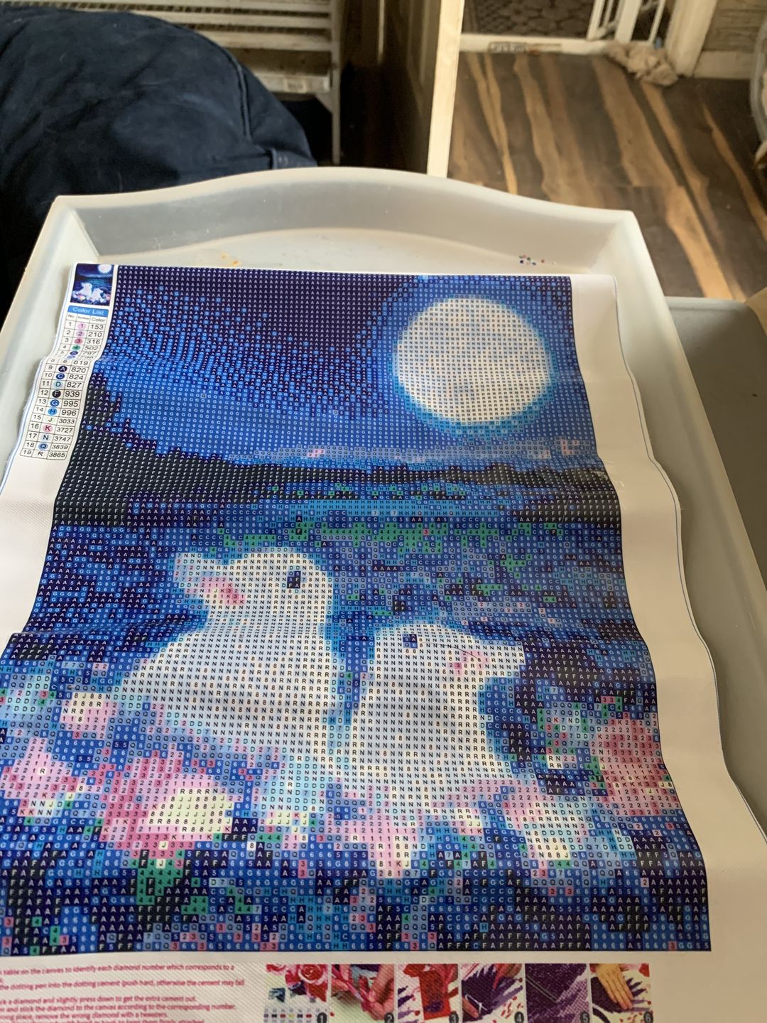 Customer photo review of Tiger and Cub - Diamond Painting Kit