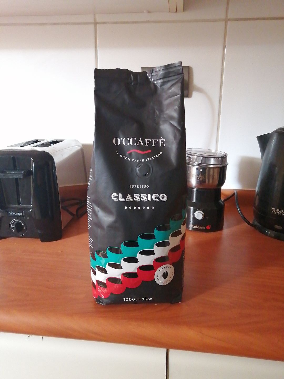 Customer photo review of Occaffe Grano Espresso Classico Professional 1kg
