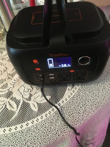 Customer photo review of TrekPow 350W Portable Power Station, 296WH 80000mAh Solar Generator