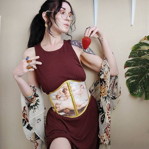 Customer photo review of Vintage Rococo Corset Belt