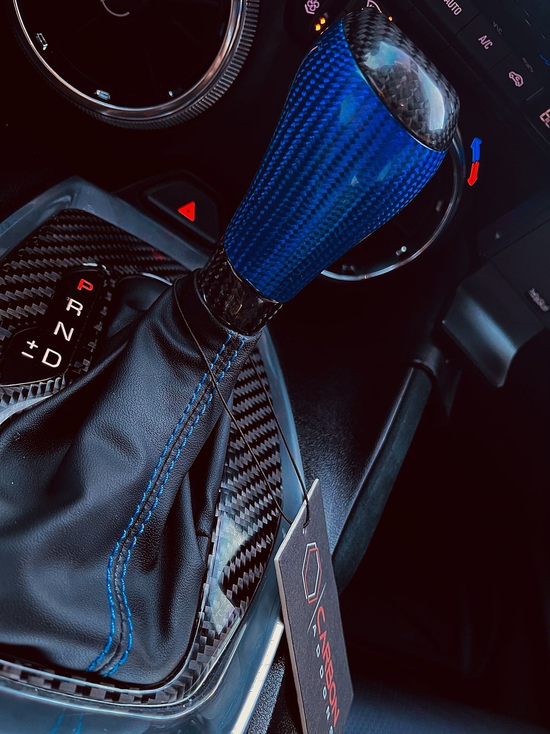 Customer photo review of Custom Carbon Fiber Automatic Shifter Knob for 2016-2021 Chevy Camaro