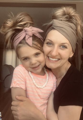 Customer photo review of The Harriet Headwrap