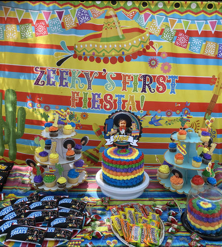 Customer photo review of Fiesta Birthday Party Photography Backdrops Mexico Fiesta Theme Party Decoration Banner Photo Studio Booth Custom Backdrop
