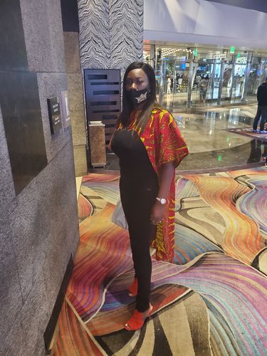 Customer photo review of Kimono Cape
