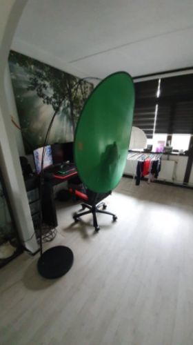 Customer photo review of Fondo verde portatil Pro