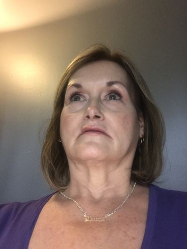 Customer photo review of Gothic Name Necklace with Cuban Chain