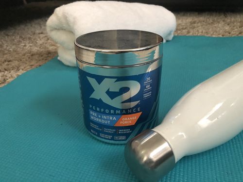 Customer photo review of X2 PERFORMANCE® Pre-Workout + Intra-Workout Powder - Orange Force
