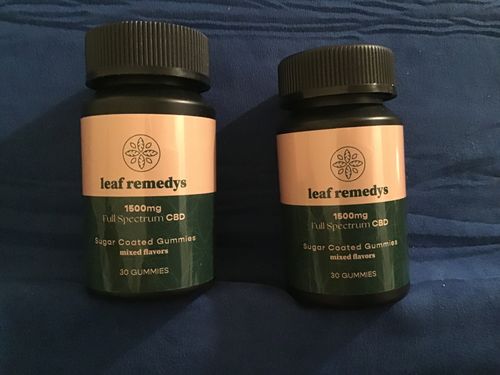 Customer photo review of 1500mg CBD Gummies mixed flavors