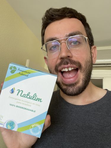 Customer photo review of Eco-Tiras de Detergente 40 lavados Natulim