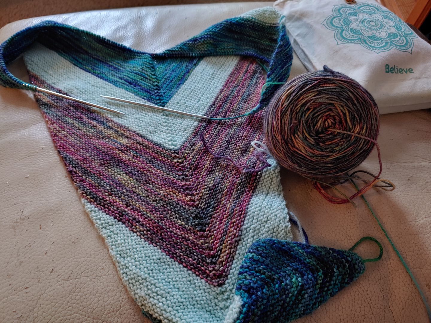 Customer photo review of Malabrigo Sock Merino Knitting Yarn