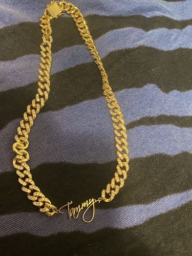 Customer photo review of Signature Cuban necklace
