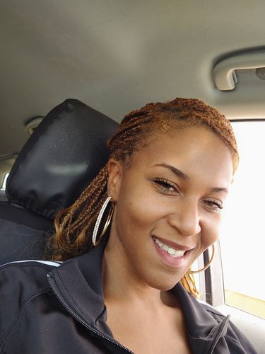 Customer photo review of Russian Brown Prescription Contact Lenses