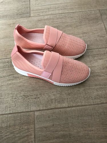 Customer photo review of Womens Crystal Mesh Sneakers