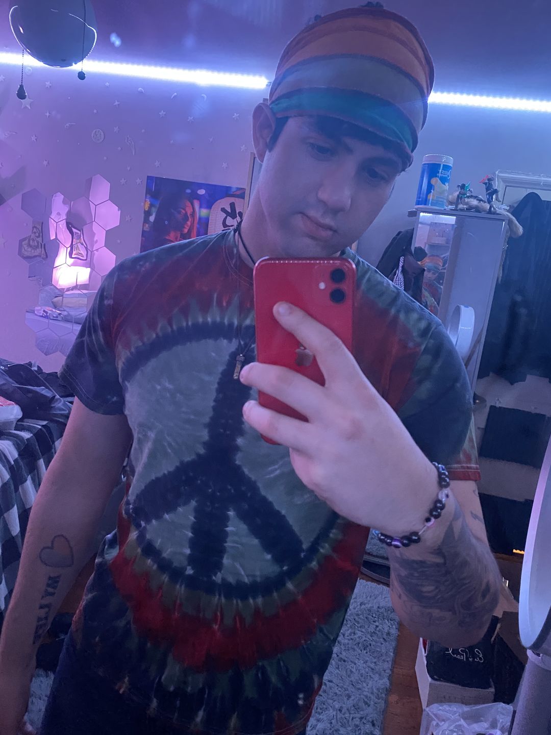 Customer photo review of Redwood Peace Tie Dye T Shirt