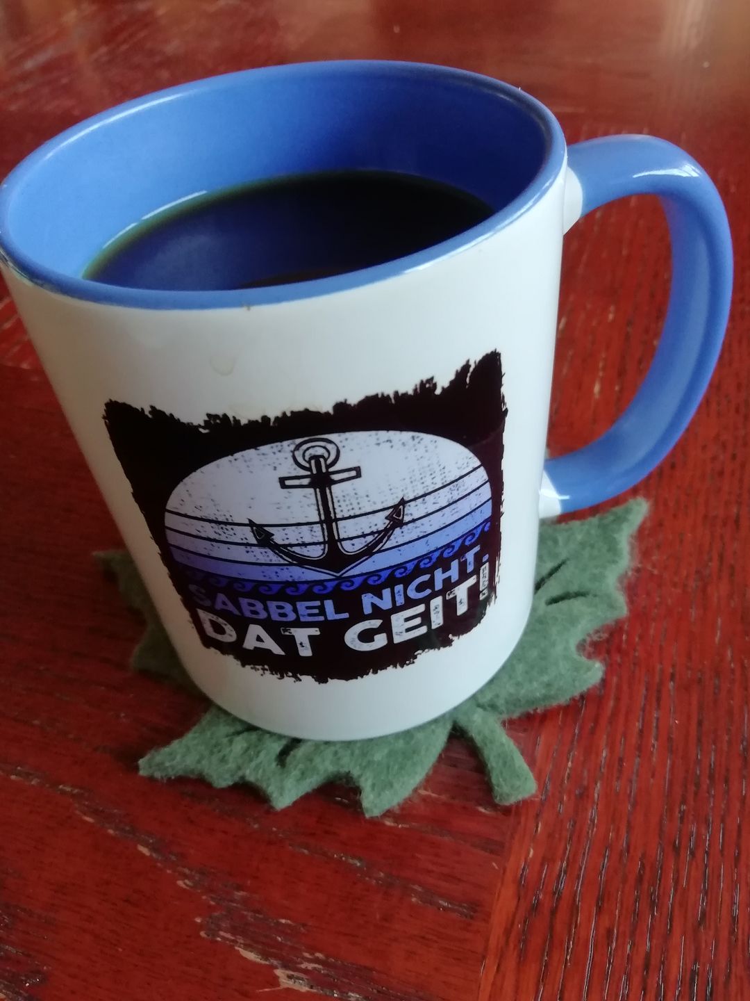 Customer photo review of Sabbel nicht Retro · Keramik Tasse zweifarbig
