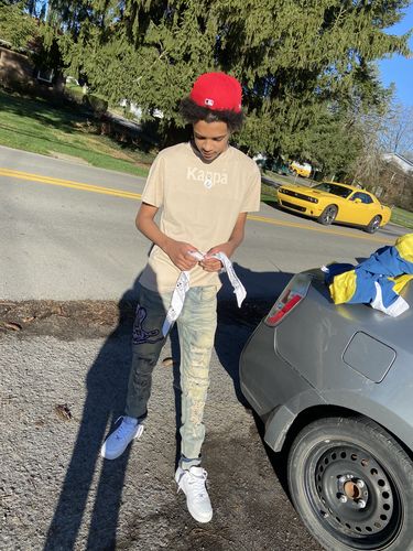 Customer photo review of Distressed Cobra Embroidered Skinny Fit Denim Vintage Wash (M5001D)
