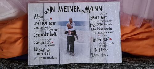 Svilena O. review of An meinen Mann - Individuelle Leinwand image 1 out of 1