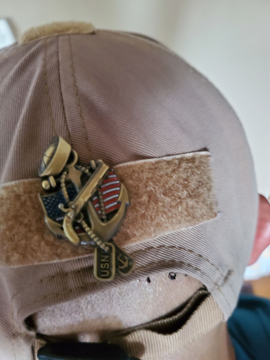 Customer photo review of US Navy Veteran Pin