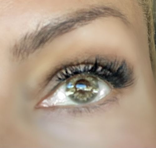 Customer photo review of DNA Taylor Brown Hazel Prescription Contact Lenses