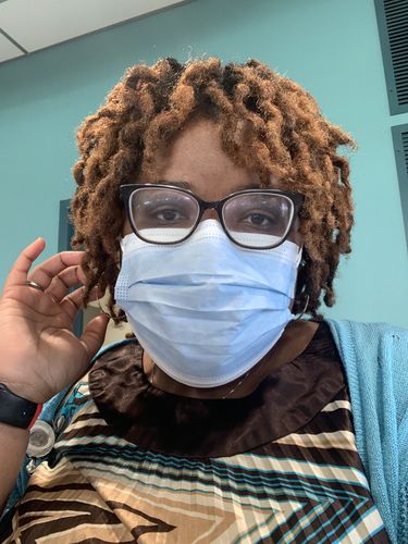 Customer photo review of Flaxseed Styling Mousse | 7 oz