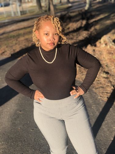 Customer photo review of Flaxseed Styling Mousse | 7 oz