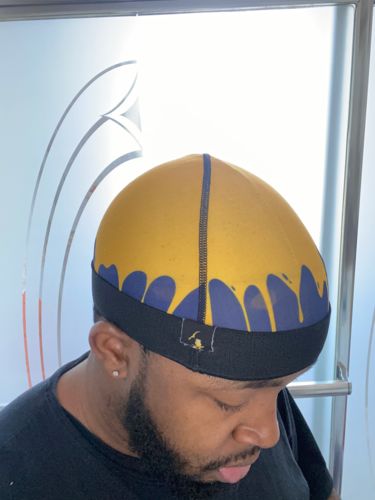 Customer photo review of WOLVERINES BIG OLE DRIP!!! Silk cap.  (SHIPS OUT SAME DAY)