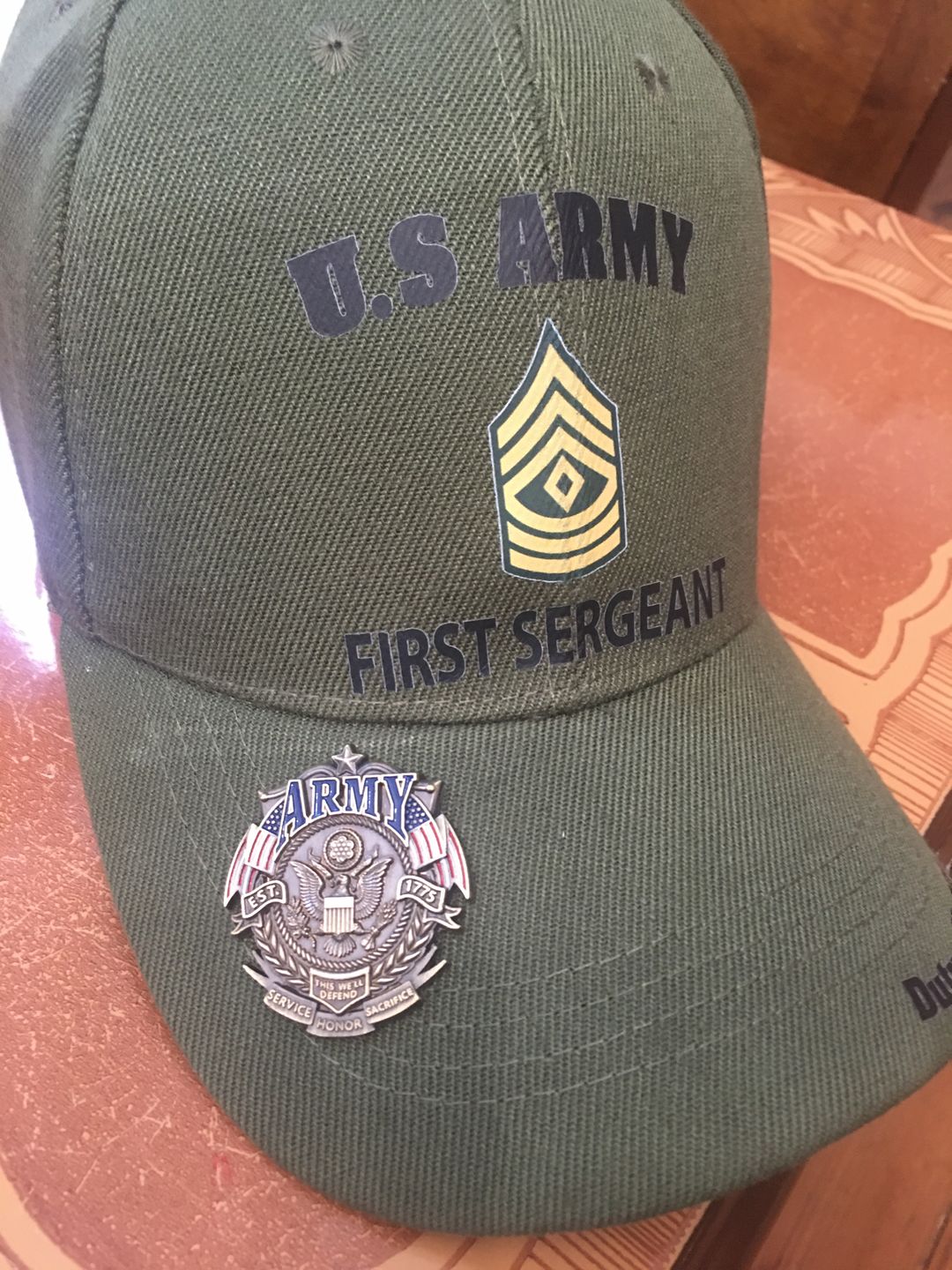 Customer photo review of US Army Veteran's Day Pin