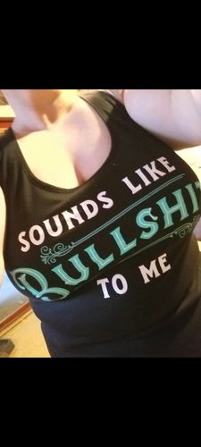 Customer photo review of AB Sounds Like Bullshit To Me Tank